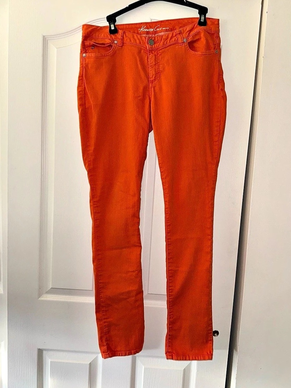 Kenneth Cole New York Tangerine Orange Slim Skinny Jeans Size 31